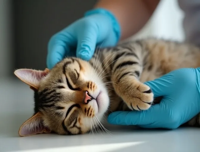 Specialist carefully handling a deceased cat with dignity in Whittlesea